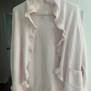 Softies Paddimurphy pink sweater in great condition size XL with ruffle collar